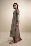 3 Pc Embroidered Twill Suit
