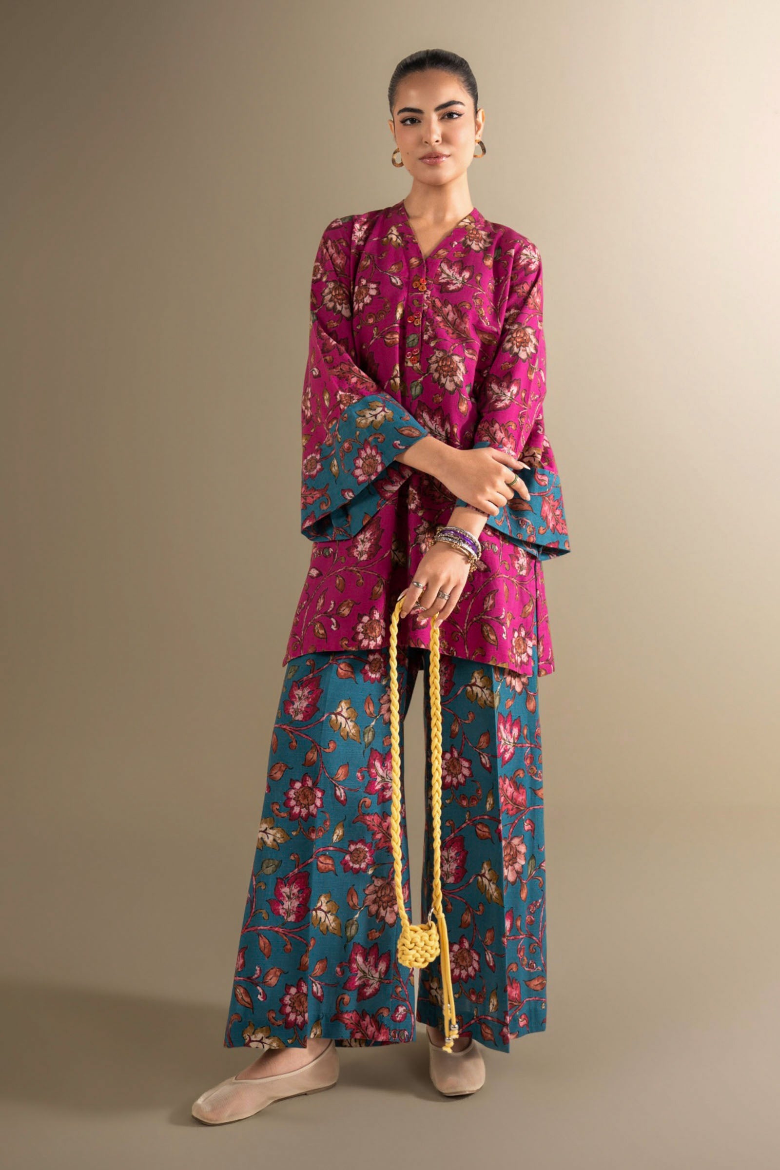 2 Pc Printed Khaddar Suit