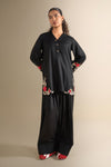 2 Pc Embroidered Twill Suit