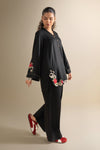 2 Pc Embroidered Twill Suit