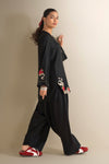 2 Pc Embroidered Twill Suit