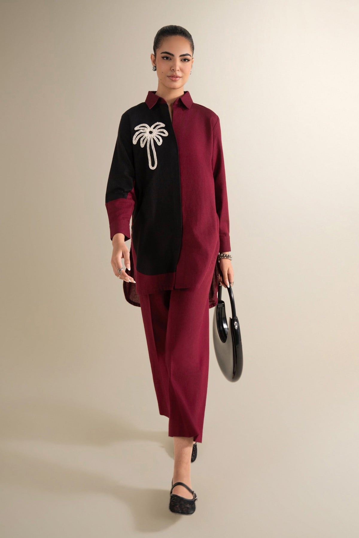 2 Pc Solid Khaddar Suit