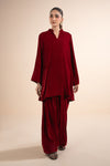 2 Pc Dyed Velvet Suit