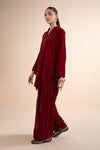 2 Pc Dyed Velvet Suit