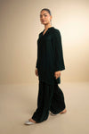 2 Pc Dyed Velvet Suit