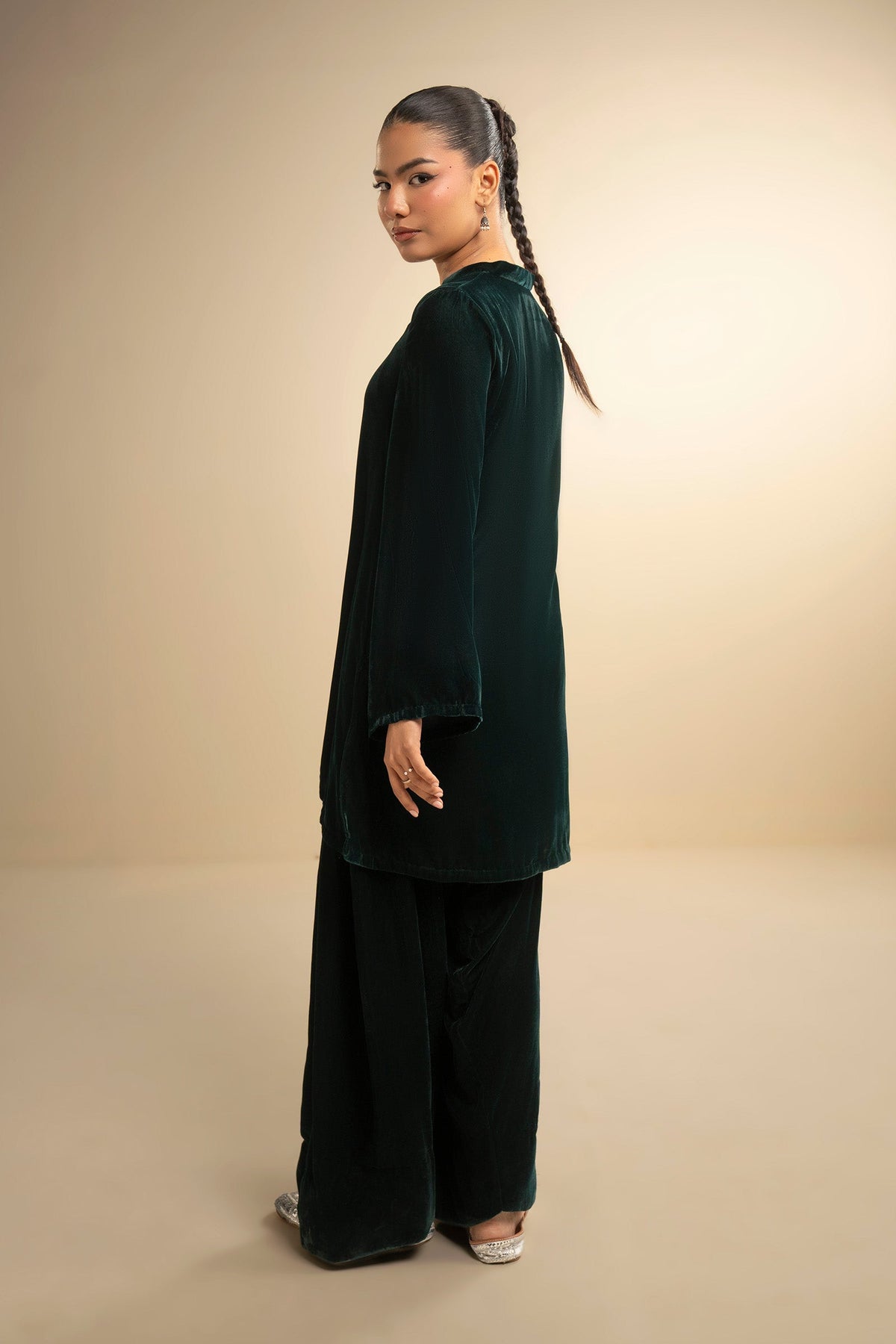 2 Pc Dyed Velvet Suit
