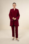 2 Pc Dyed Velvet Suit