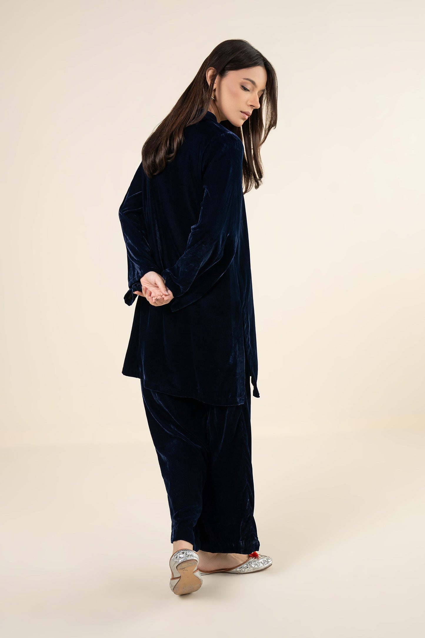 2 Pc Dyed Velvet Suit