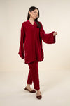 2 Pc Dyed Velvet Suit