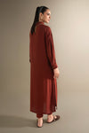 2 Pc Dyed Rib Karandi Suit