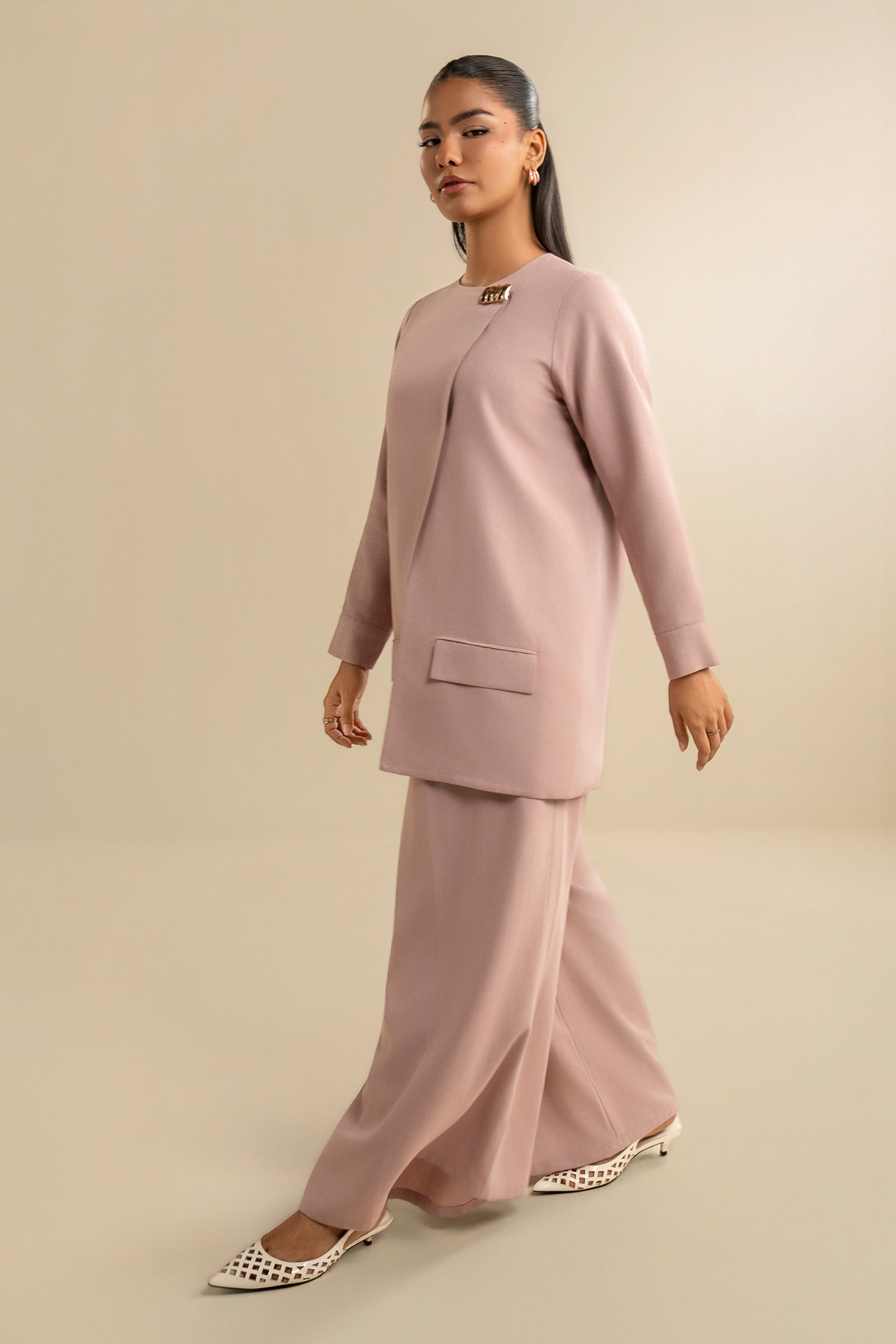 2 Pc Solid Poly Khaddar Suit