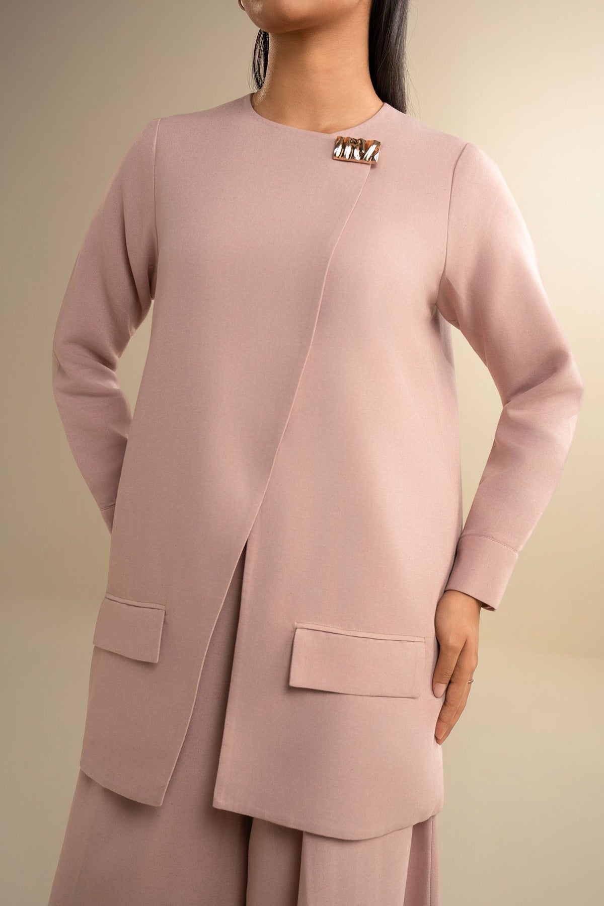 2 Pc Solid Poly Khaddar Suit
