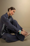2 Pc Embroidered Twill Suit