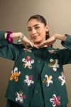 3 Pc Embroidered Khaddar Suit