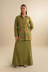 2 Pc Embroidered Alpine Wool Suit