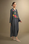 2 Pc Embroidered Twill Suit