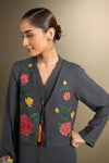 2 Pc Embroidered Twill Suit