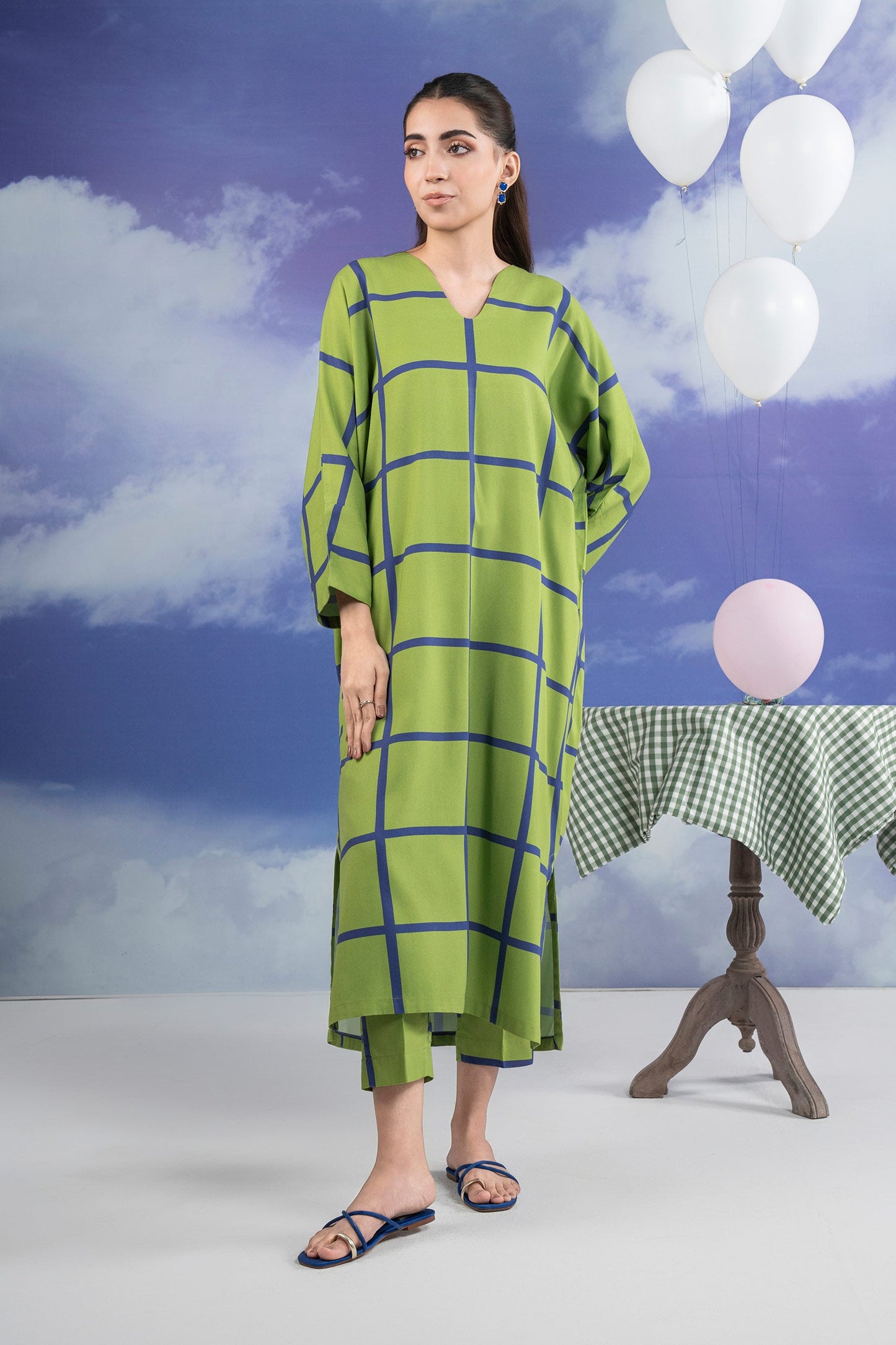 2 Pc Printed Twill Suit