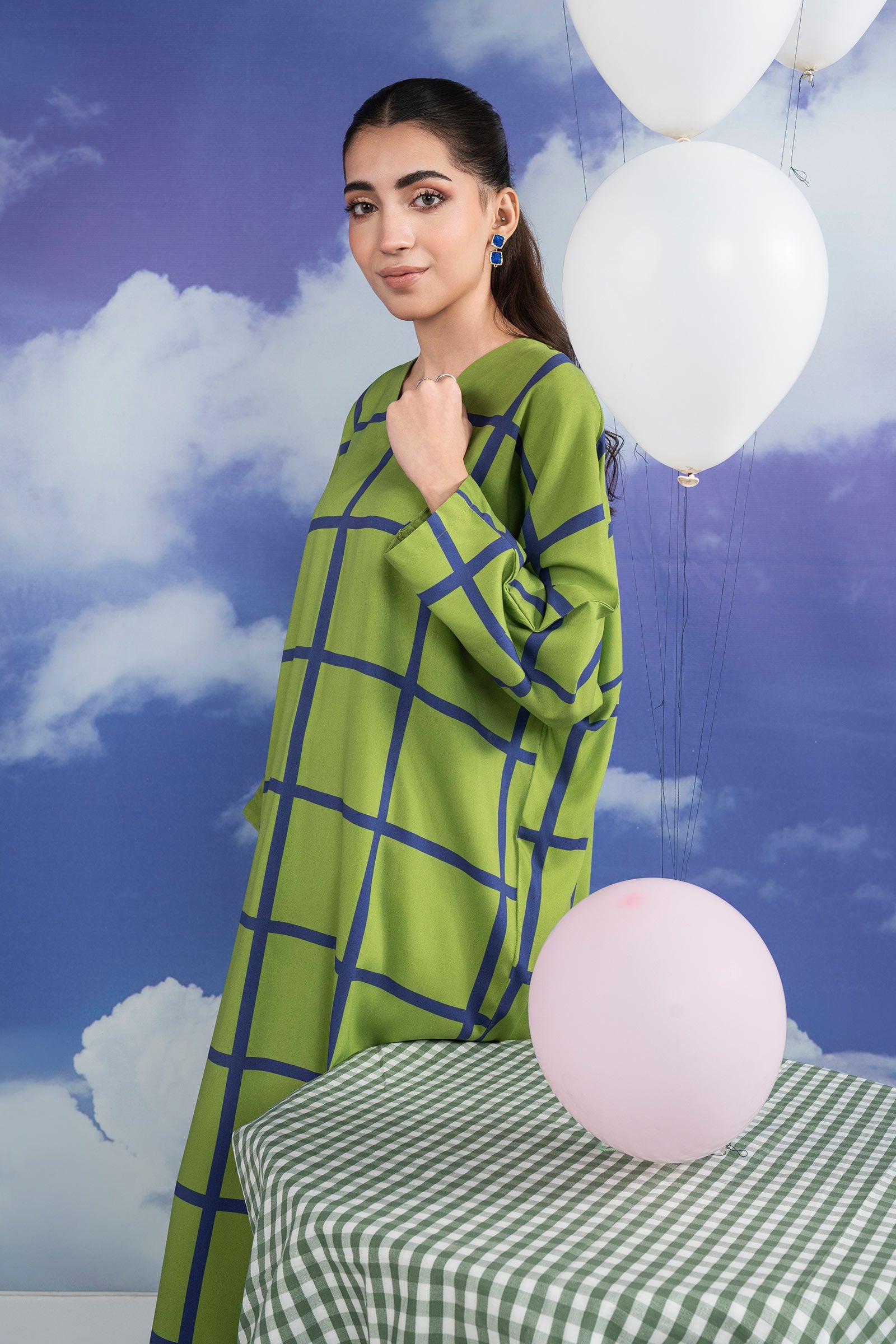 2 Pc Printed Twill Suit