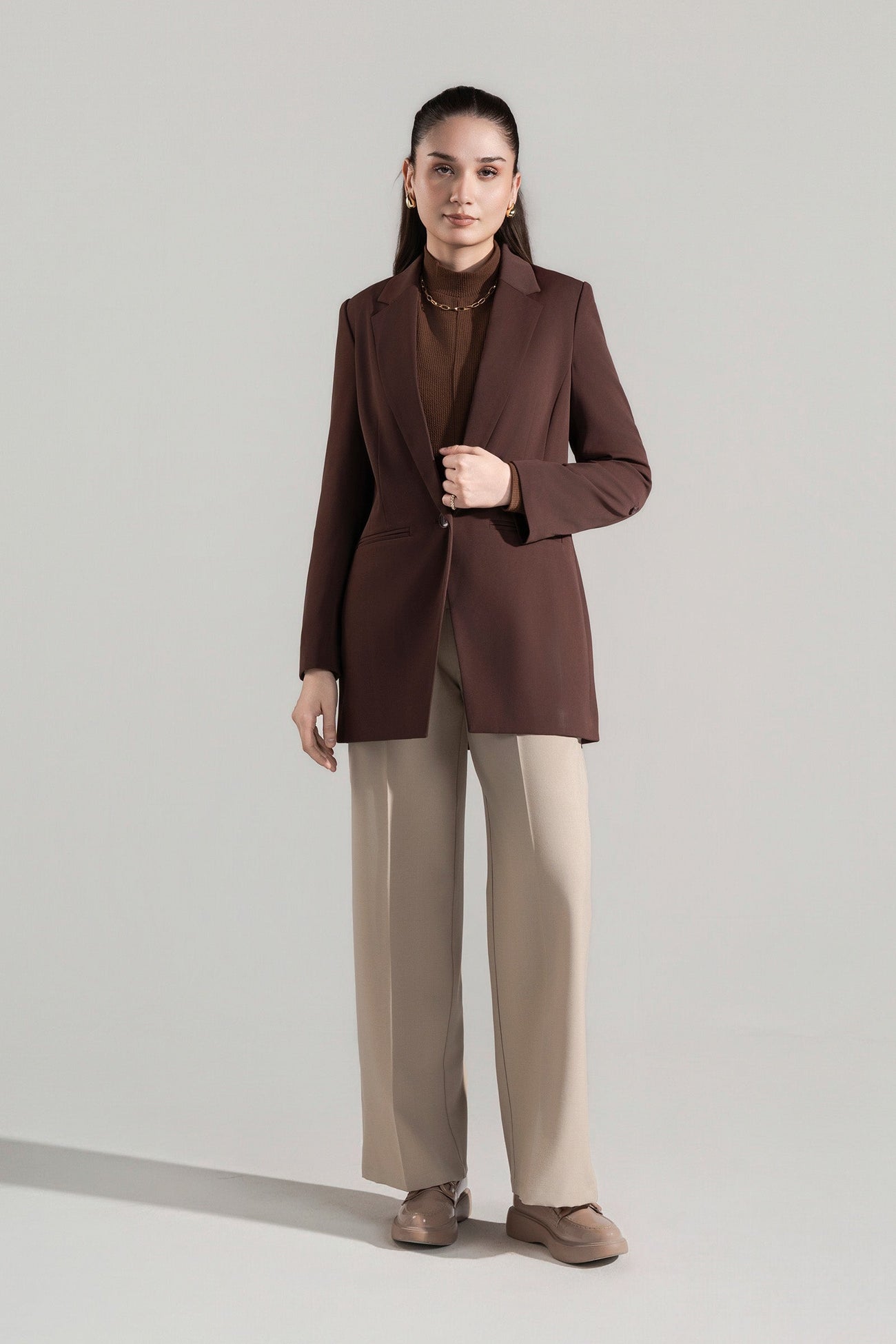 Everyday Buttoned Blazer