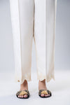 Embroidered Raw Silk Trouser