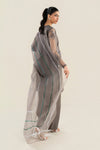 3 Pc Embellished Raw Silk Suit