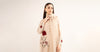 3 Pc Printed Raw Silk Suit