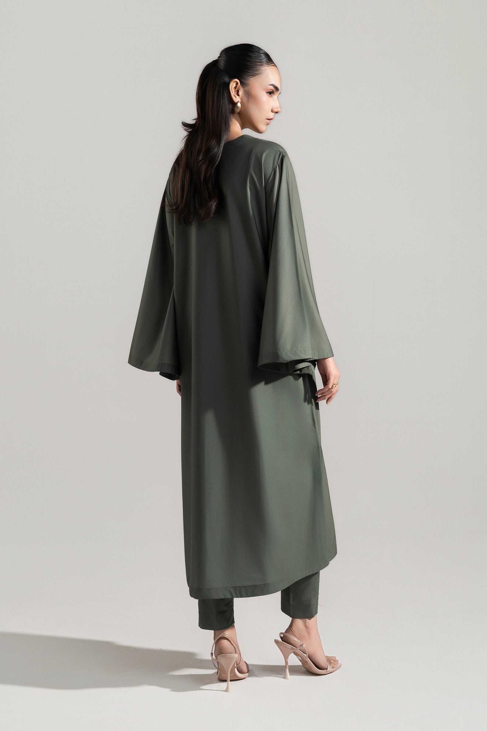 2 Pc Printed Raw Silk Suit