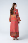 2 Pc Embroidered Raw Silk Suit