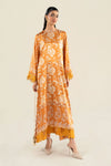 2 Pc Printed Chamois Silk Suit