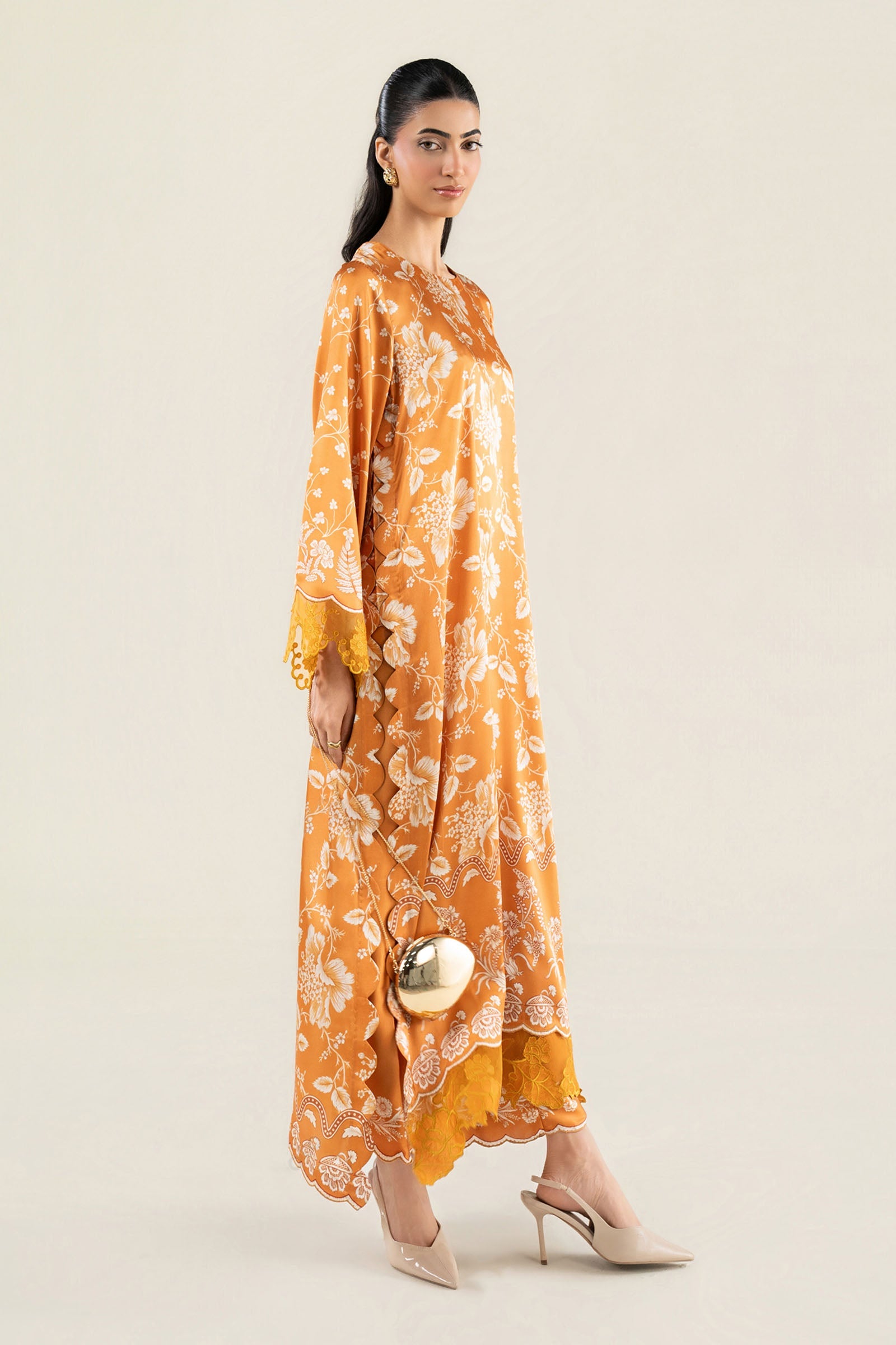 2 Pc Printed Chamois Silk Suit