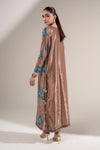 2 Pc Printed Velvet Suit
