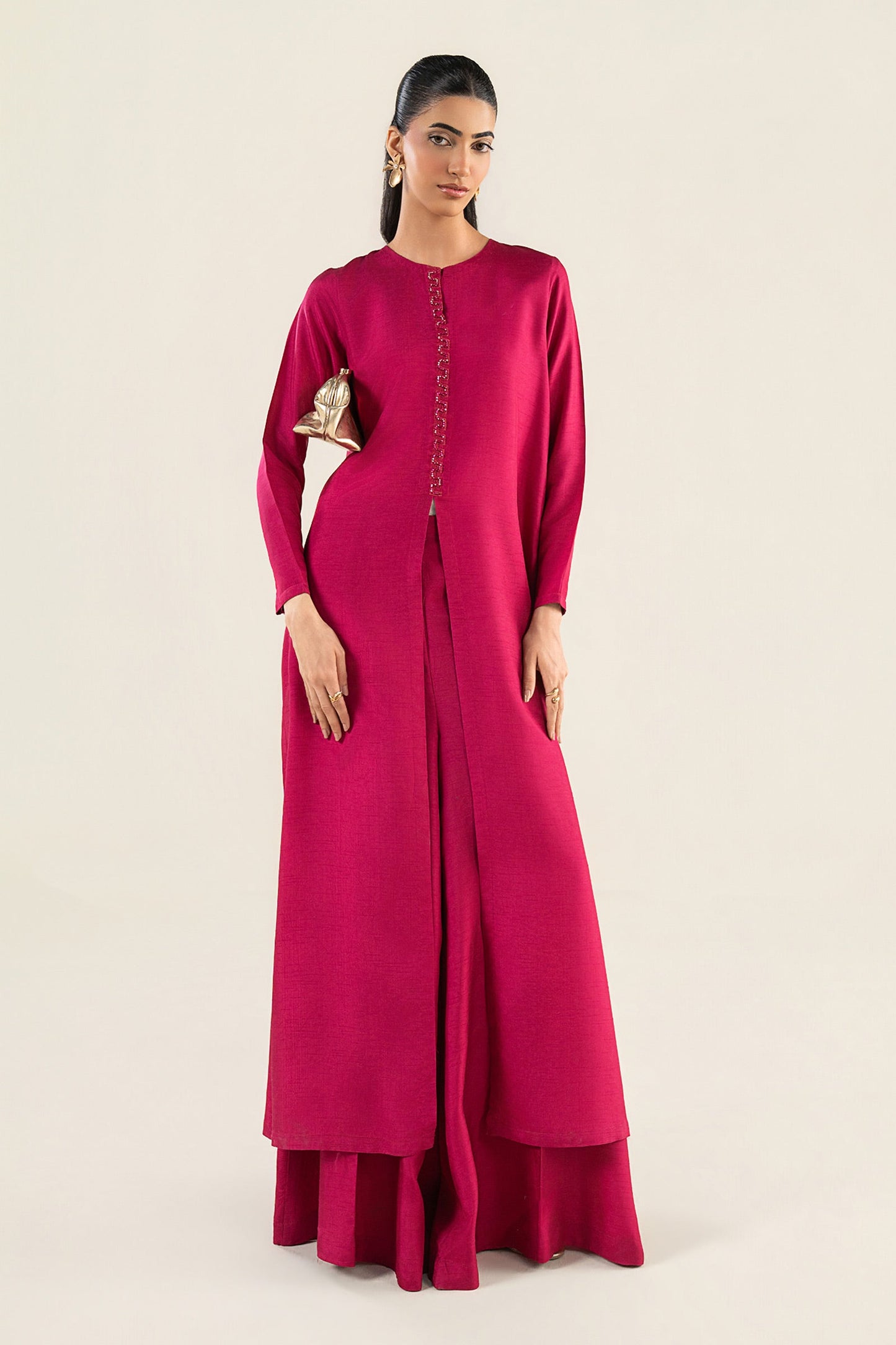 2 Pc Dyed Raw Silk Suit