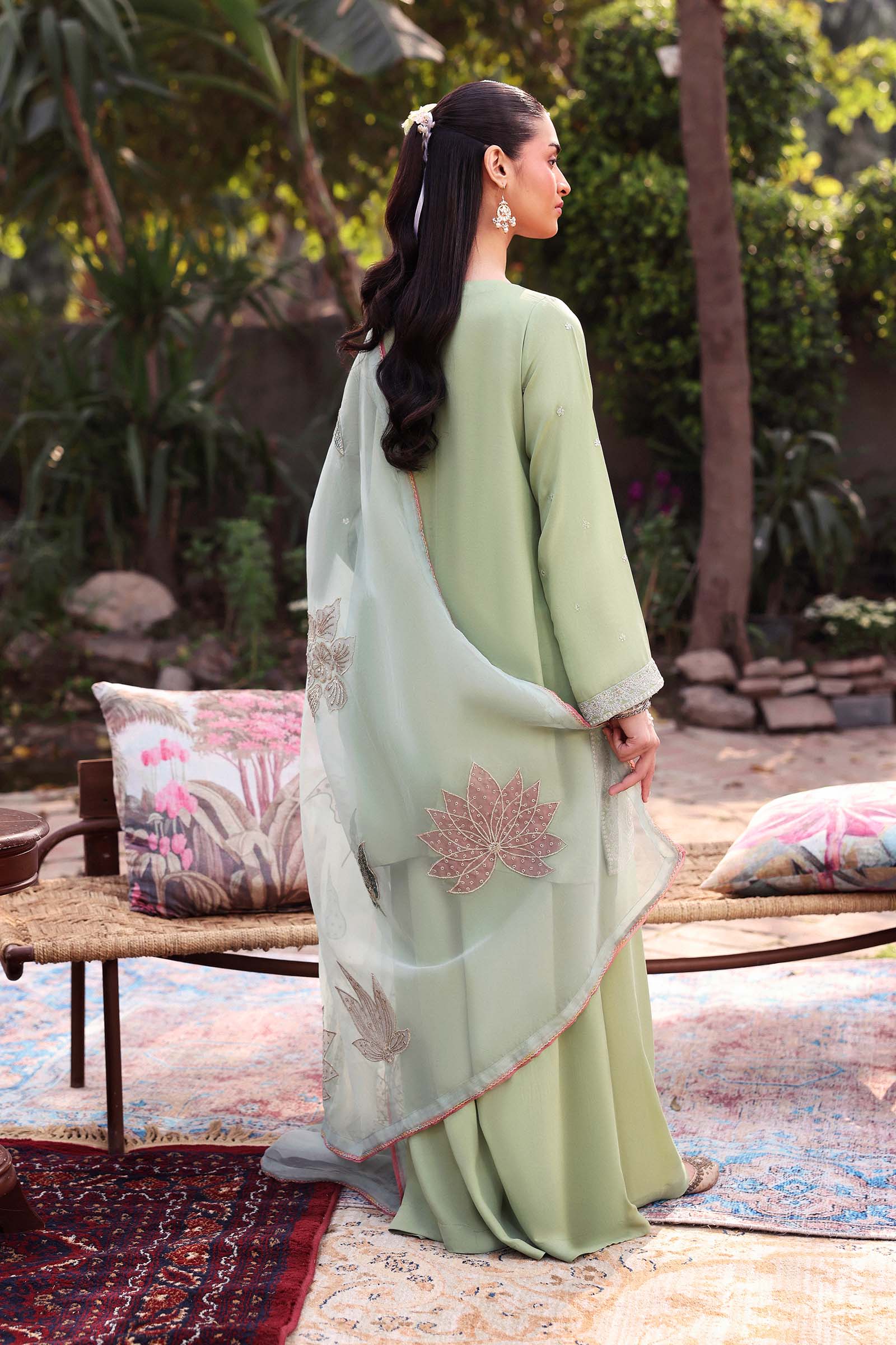 Embroidered Organza Dupatta