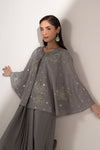3 Pc Embellished Raw Silk Suit