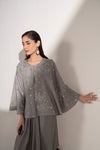 3 Pc Embellished Raw Silk Suit