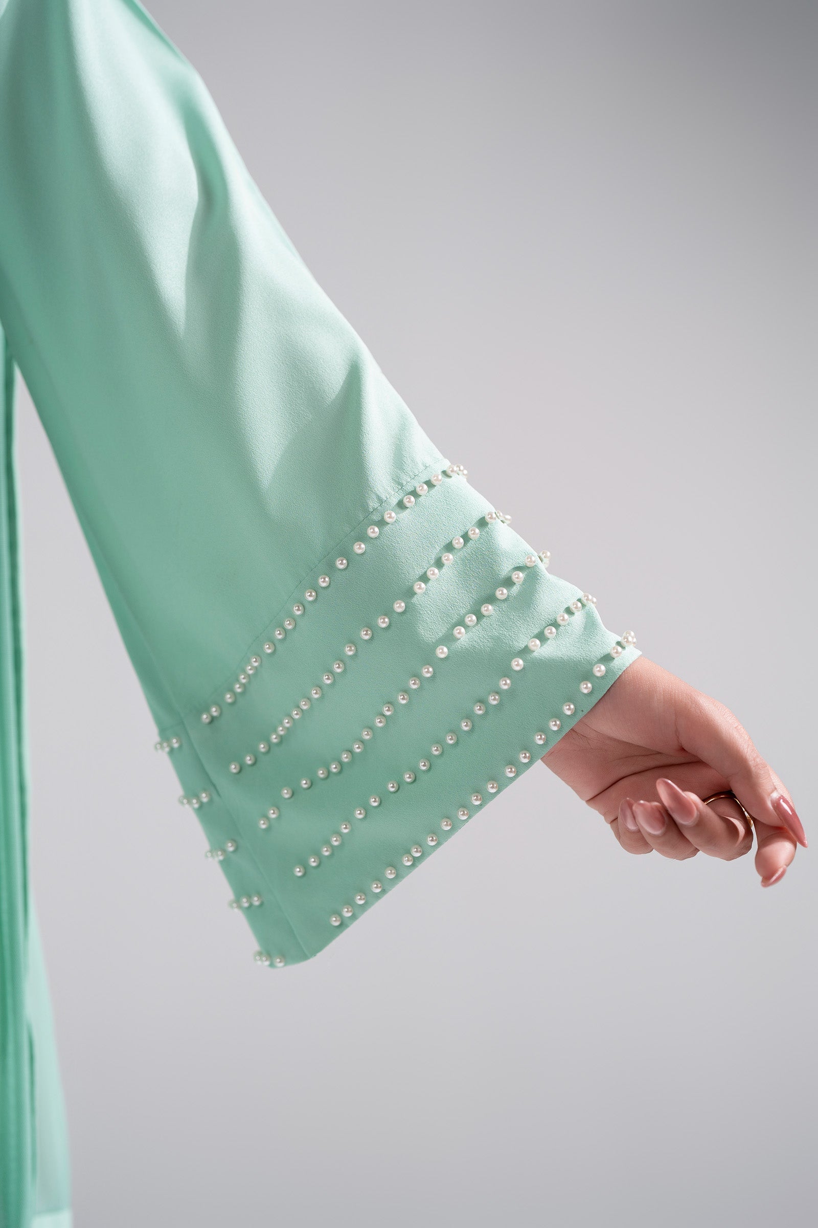 3 Pc Embellished Crepe Suit