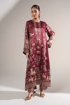 2 Pc Embellished Satin Silk Suit