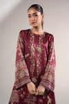 2 Pc Embellished Satin Silk Suit