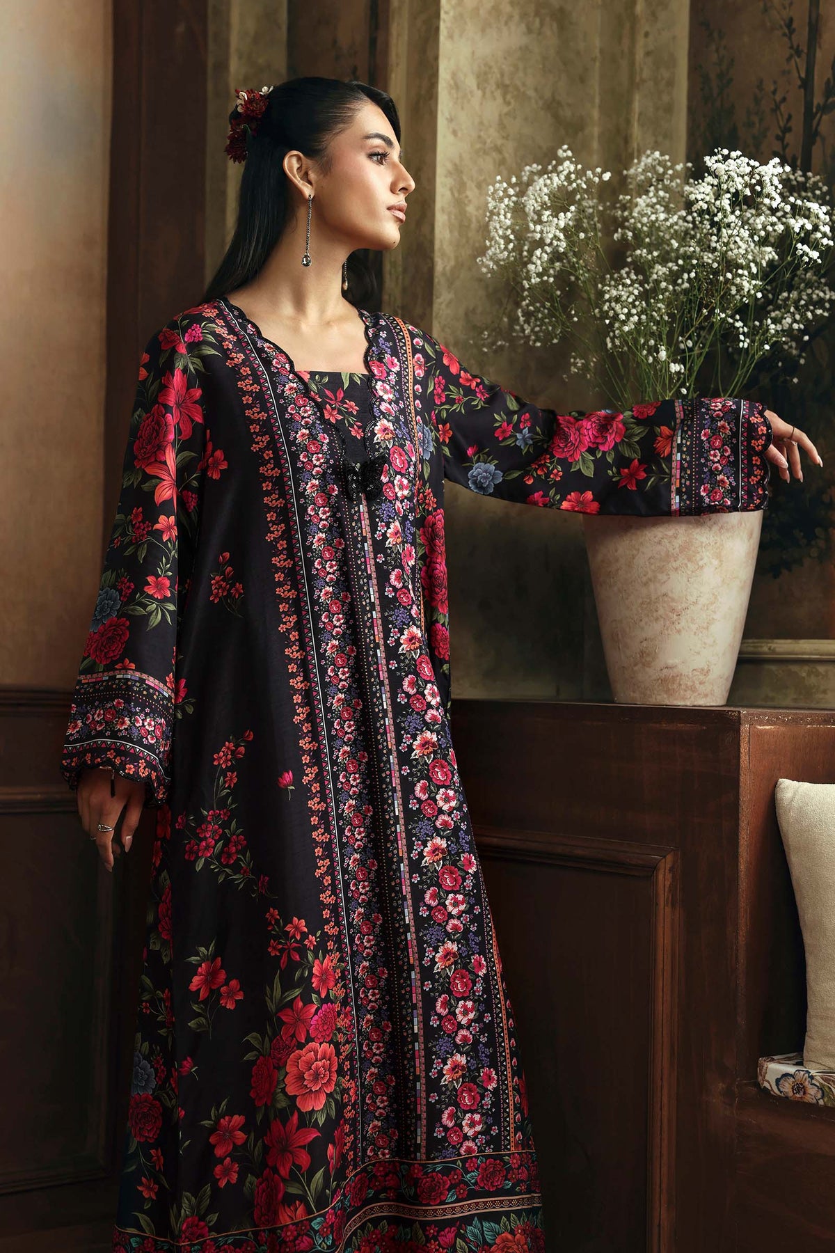 Embroidered Bamberg Raw Silk Shirt