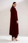 2 Pc Embroidered Velvet Suit