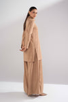 2 Pc Dyed Lurex Jersey Suit