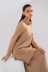 2 Pc Dyed Lurex Jersey Suit