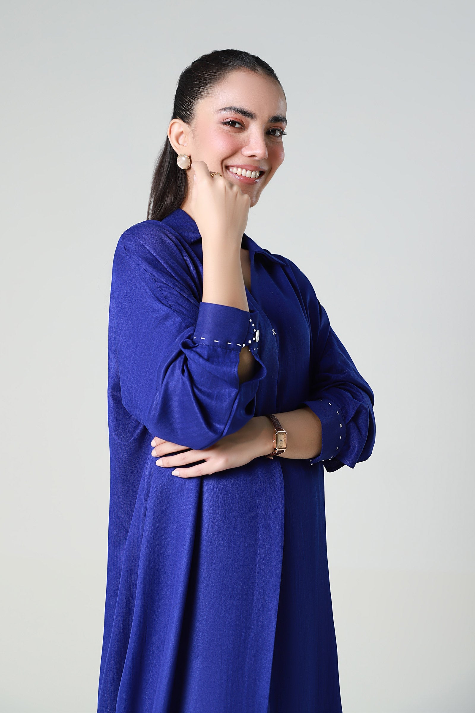 Dyed Herringbone Tunic