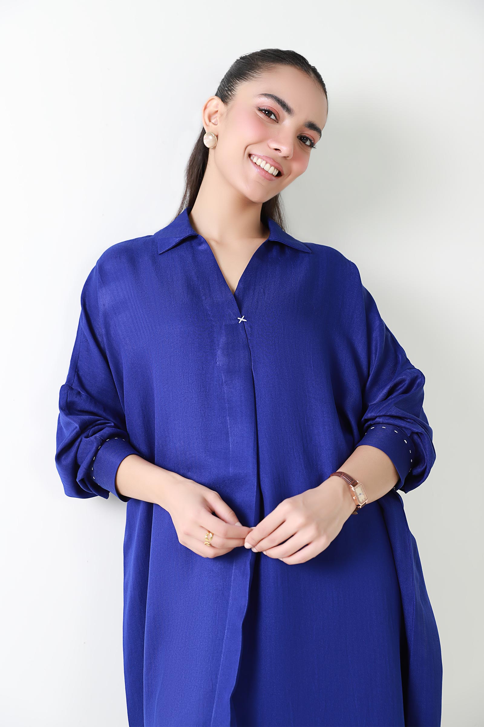 Dyed Herringbone Tunic
