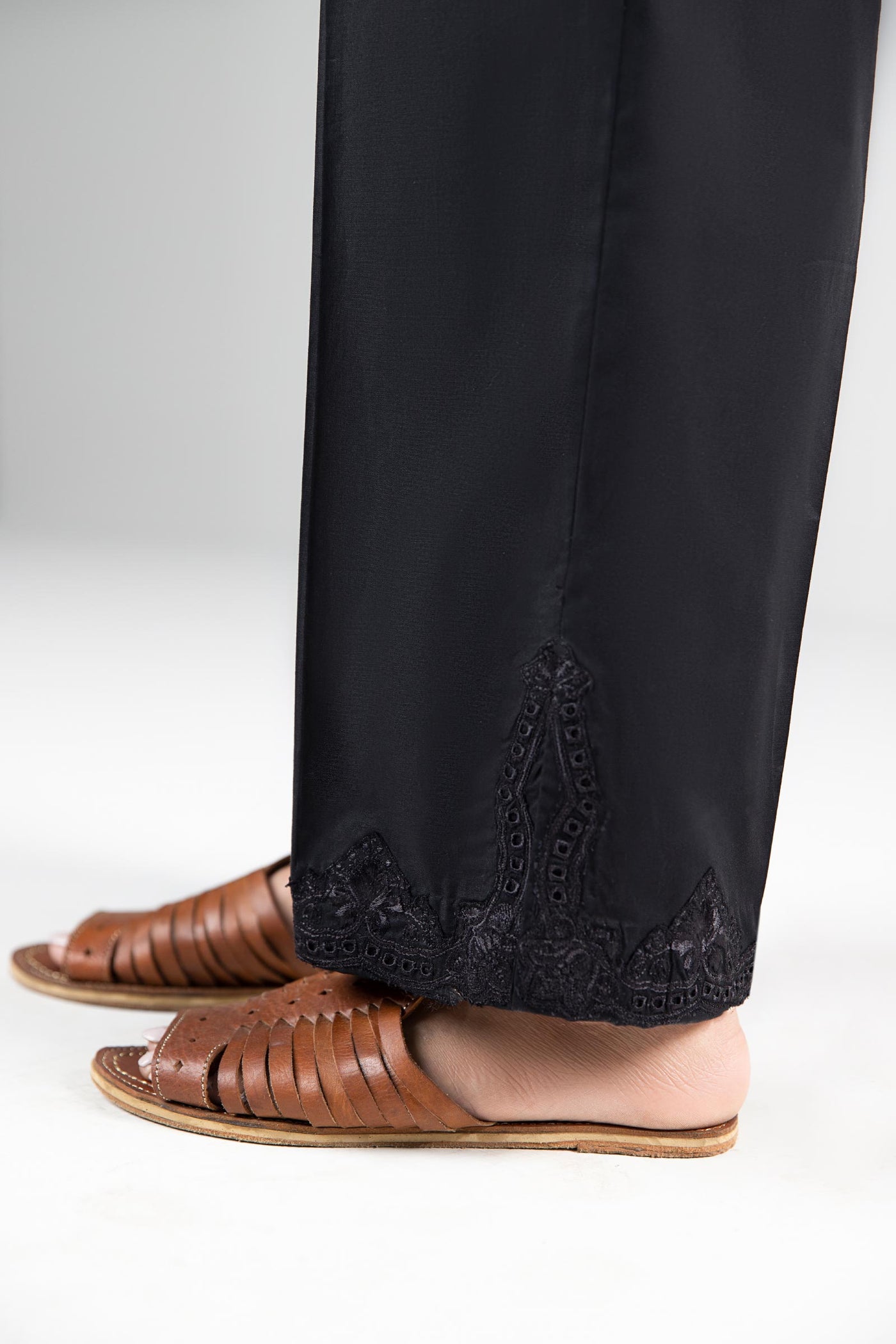 Embroidered Cambric Trouser