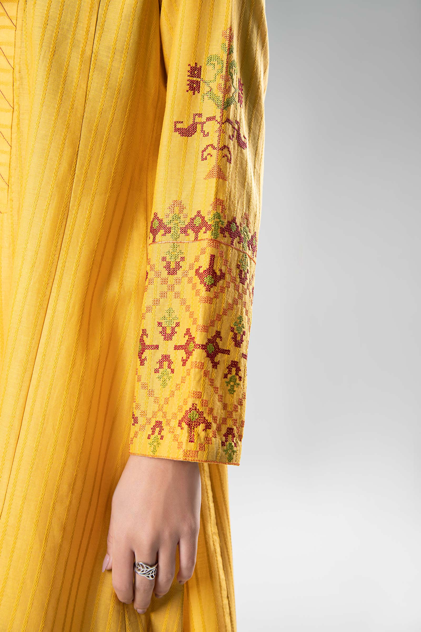 Embroidered Textured Shirt