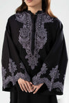 Embroidered Crosshatch Slub Shirt