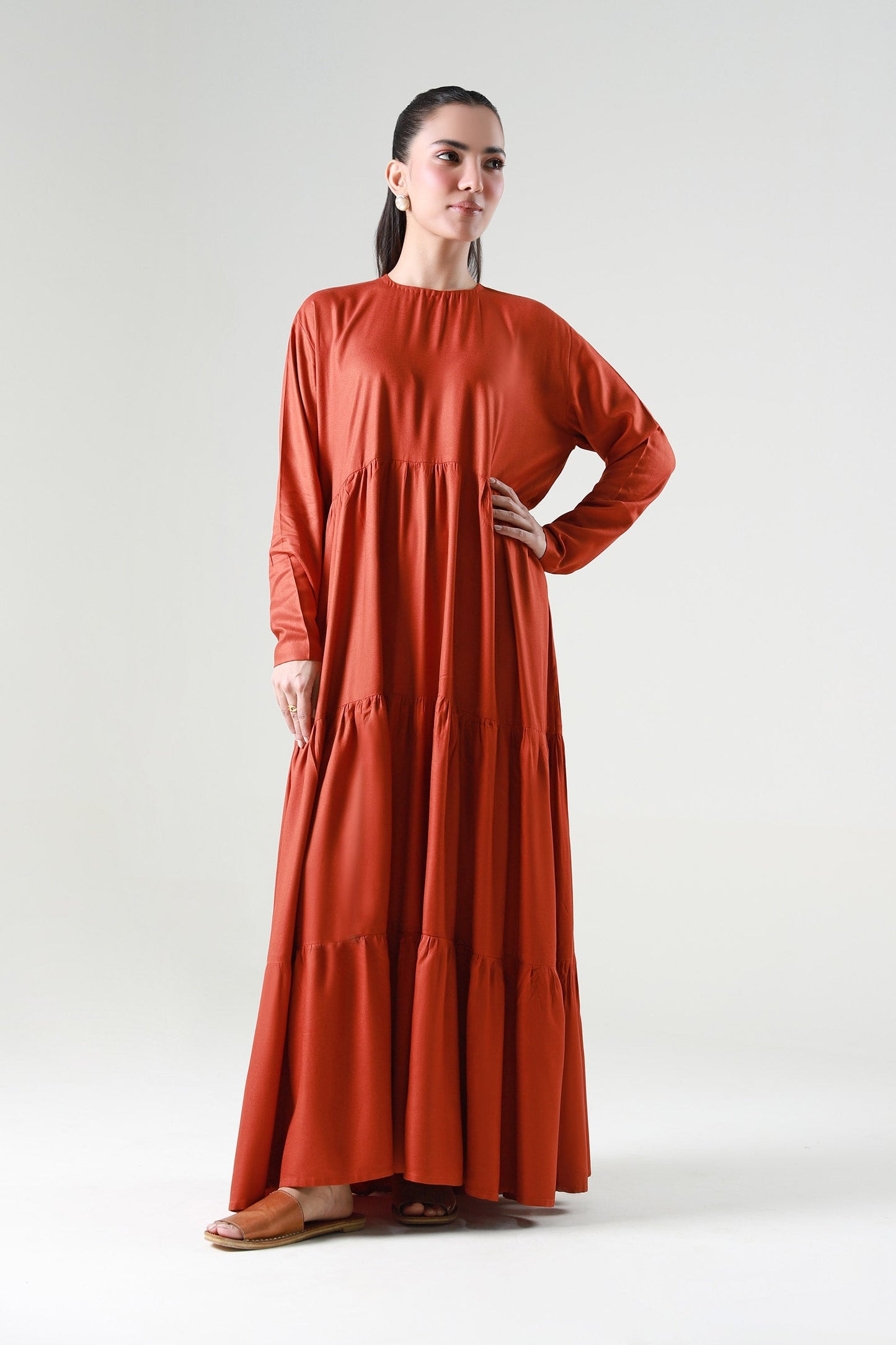 Dyed Twill Dress