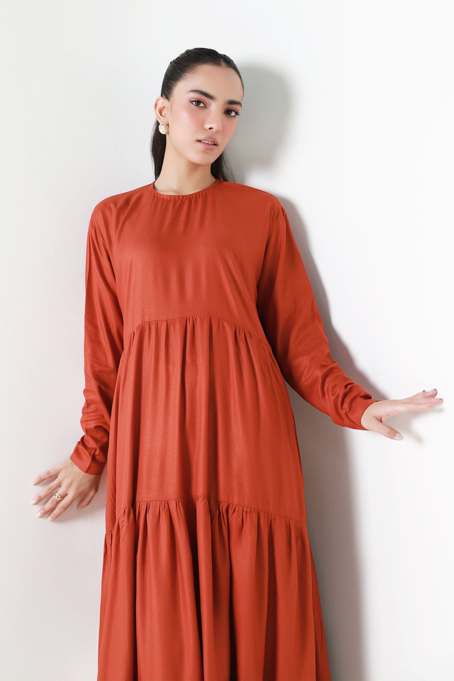Dyed Twill Dress
